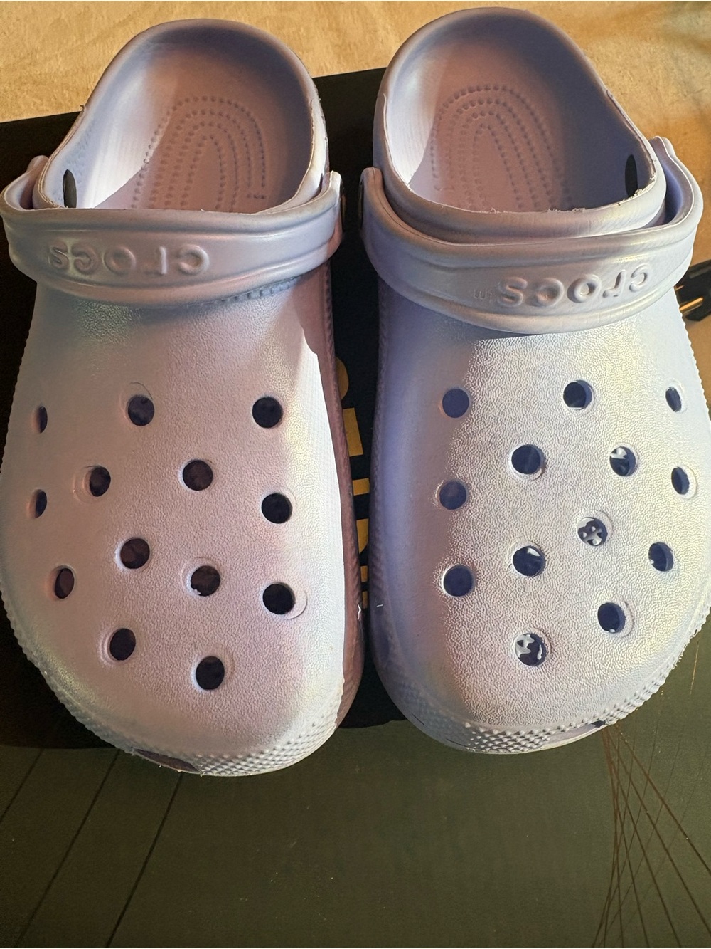 Like new! CROCS Kids' Clog — Iridescent Lavender Pear
